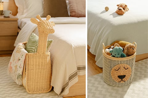 Cinta's signature animal storage baskets