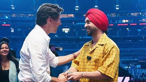 In frame: Justin Trudeau with Diljit Dosanjh