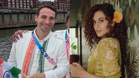 Mathias Boe (L); Taapsee Pannu (R)