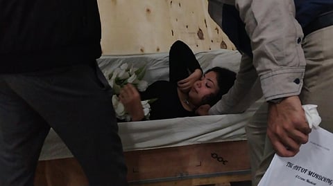 A still from the rehersals