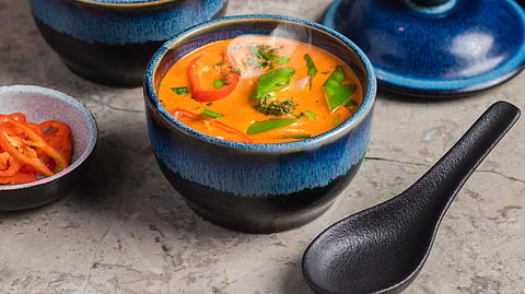 In frame: Laksa Soup, a dish from the menu of 'Sakura Branch' at Koko Bengaluru