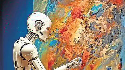 Automated art was around even as early as the ancient Greek civilisation