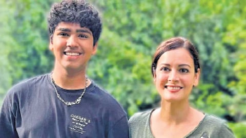 Aman Sharma with actor Dia Mirza