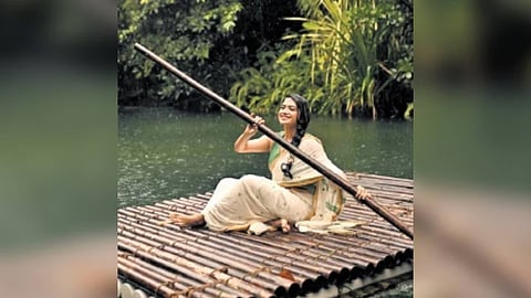 “Our handloom weaves embody the rich culture of India. In every thread is a story that we want to tell — of its journey from the weaver to the wearer,” says founder Santhini Paul