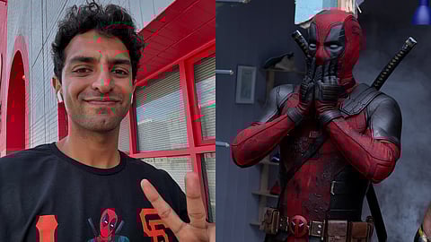 Karan Soni (left) and a still from Deadpool