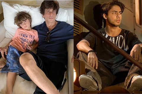 (L-R) Abram, Shah Rukh and Aryan