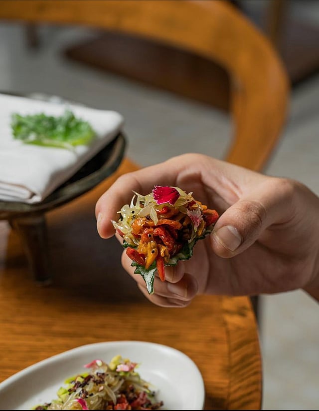 Shiso Leaf Banarasi Chaat