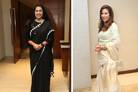 Suhasini Maniratnam and Shobhaa De