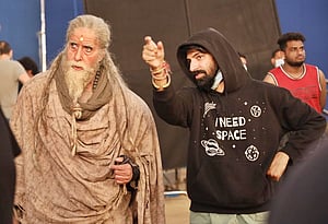 Nag Ashwin with Amitabh Bachchan