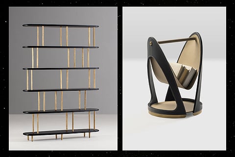 Plute Shelving Unit and Incurvate Magazine Stand from Wriver