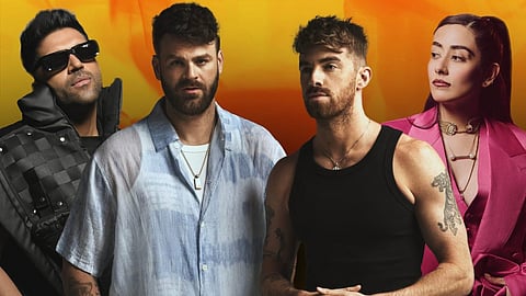 Guru and Jonita with The Chainsmokers