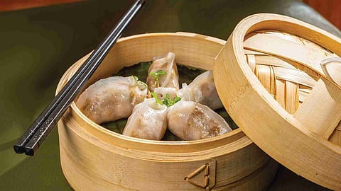 Spicy broccoli and water chestnut dimsums