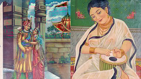 Abhimanyu-Uttara and Nalini Sundari (L-R)