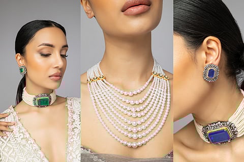 This versatile jewellery collection melds traditional bijoux designs with modern styles