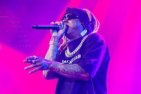 Lil Wayne performs during 'The Miseducation of Lauryn Hill' 25th anniversary tour at the Kia Forum in Inglewood, California (File: Nov. 5, 2023)