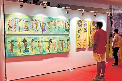 The Luxury Art Show in Chennai, curated by artist Jitha Karthikeyan, was a captivating exploration of time’s many dimensions