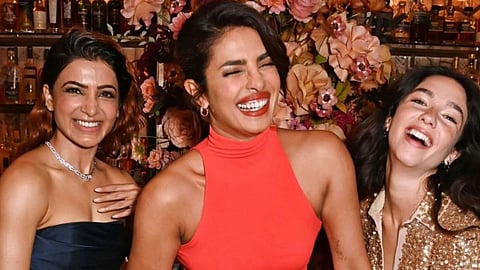Samantha Ruth Prabhu, Priyanka Chopra and Matilda De Angelis (L to R)