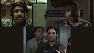 Vikrant Massey in Sector 36 (Top L), Vijay Vijay Sethupathi in Maharaja (Top R); Kritika Kamra in Gyaarah Gyaarah (Below)