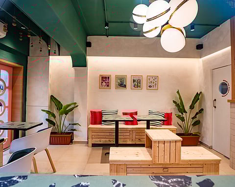 Interior of the diner