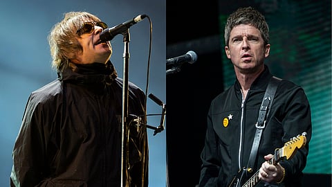 Liam Gallagher (L), Noel Gallagher (R)