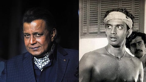 Mithun Chakraborty (L); Mithun in Mrigayaa (R)