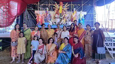 In frame: Aamra Prabashi Durgotsav