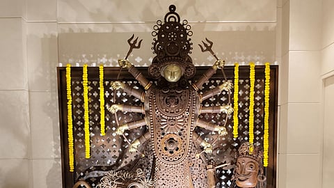 In frame: Recycled Durga