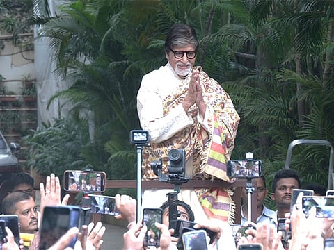 In Frame: Amitabh Bachchan at his residence 'Jalsa'