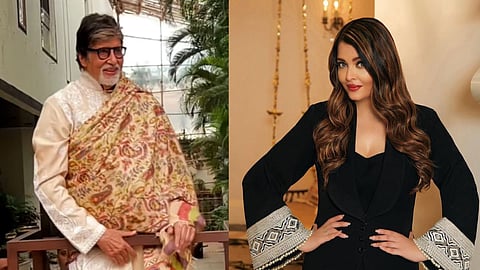 Amitabh Bachchan (L); Aishwarya Rai (R)