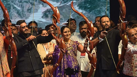Ajay Devgn, Kareena Kapoor and Rohit Shetty