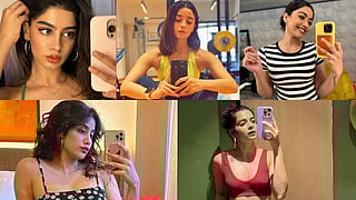 Khushi Kapoor, Alia Bhatt, Rashmika Mandanna (Top L to R); Janhvi Kapoor and Mithila Palkar (Below L to R)