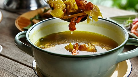 Turmeric chicken soup