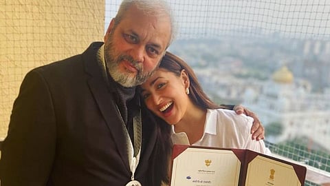 Mukesh Gautam and Yami Gautam