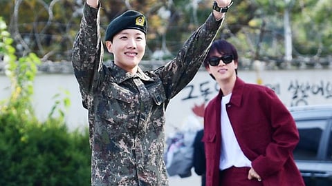 J-Hope and Jin (L to R)