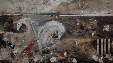 An artwork by Muzaffar Ali