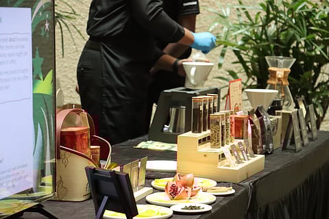 Condiments displayed during the workshop