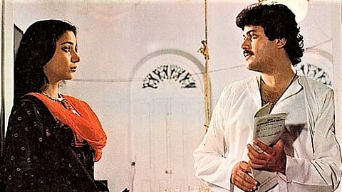 Shabana Azmi and Raj Kiran in Arth