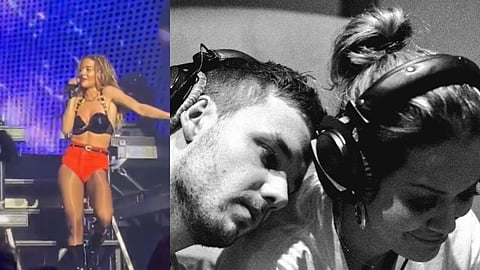 Rita Ora (L); Liam Payne and Rita (L)
