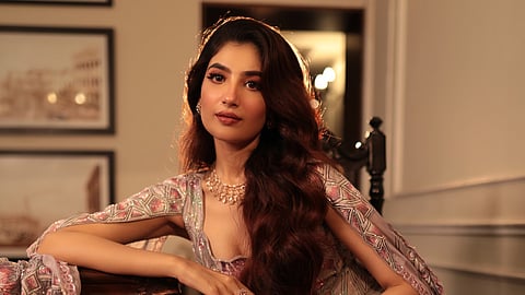 Lahoma Bhattacharya in a gorgeous pink ensemble