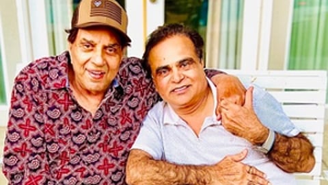 Dharmendra with his fan-turned-friend