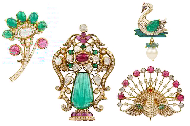 Brooches by Vasundhra Raj Luxury