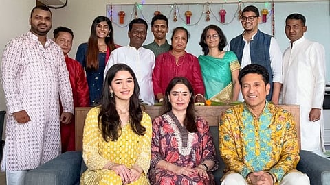 Sara Tendulkar, Anjali Tendulkar and Sachin Tendulkar