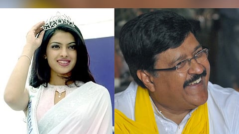 Priyanka Chopra (L); Ashok Chopra (R)