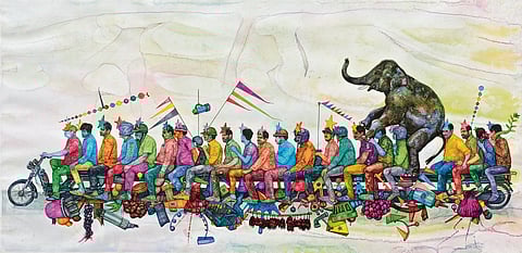 Sanjeeva Rao Guthi’s ‘In the Race Towards Tomorrow’