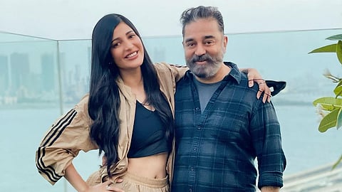 Shruti Haasan and Kamal Haasan