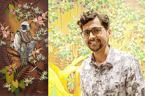 Ganapati Hegde’s ongoing exhibition in Bengaluru presents a humorous yet cautionary tale of the human-nature relationship