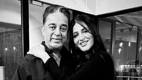 Shruti Haasan and Kamal Haasan