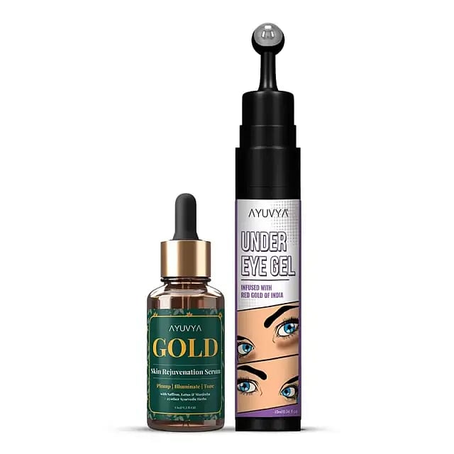 Ayuvya Gold Face Serum and Under Eye Gel