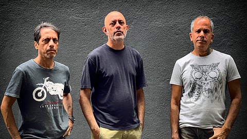 Indus Creed members (L-R) Mahesh Tinaiker, Zubin Balaporia and Uday Benegal