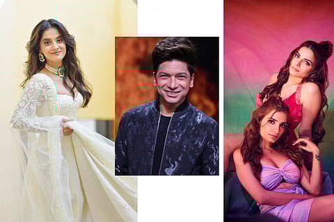 In frame: Jasleen Royal, Shaan, Sukriti-Prakriti